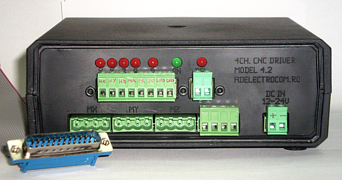 Driver Pas cu Pas Bipolare 4 Axe 0.75A 12V-24V V4.2 Driver Pas cu Pas Bipolare 4 Axe 0.75A 12V-24V V4.2