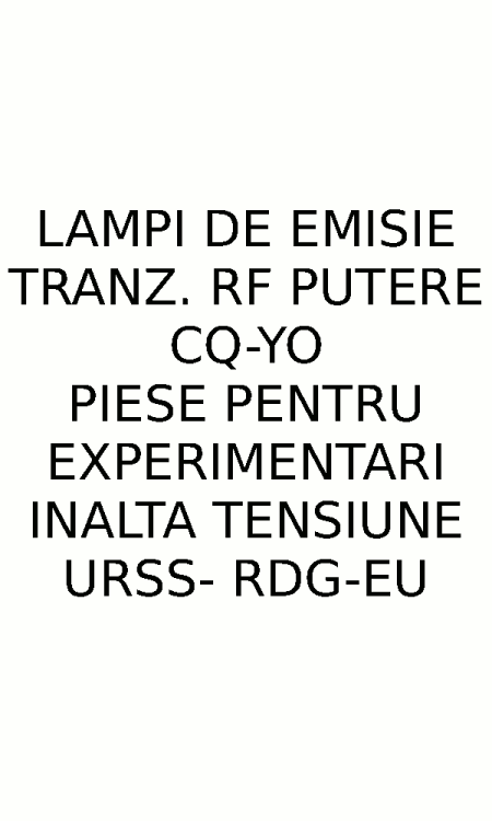 LAMPI, FILTRE RF, CUARTURI LAMPI, FILTRE RF, CUARTURI